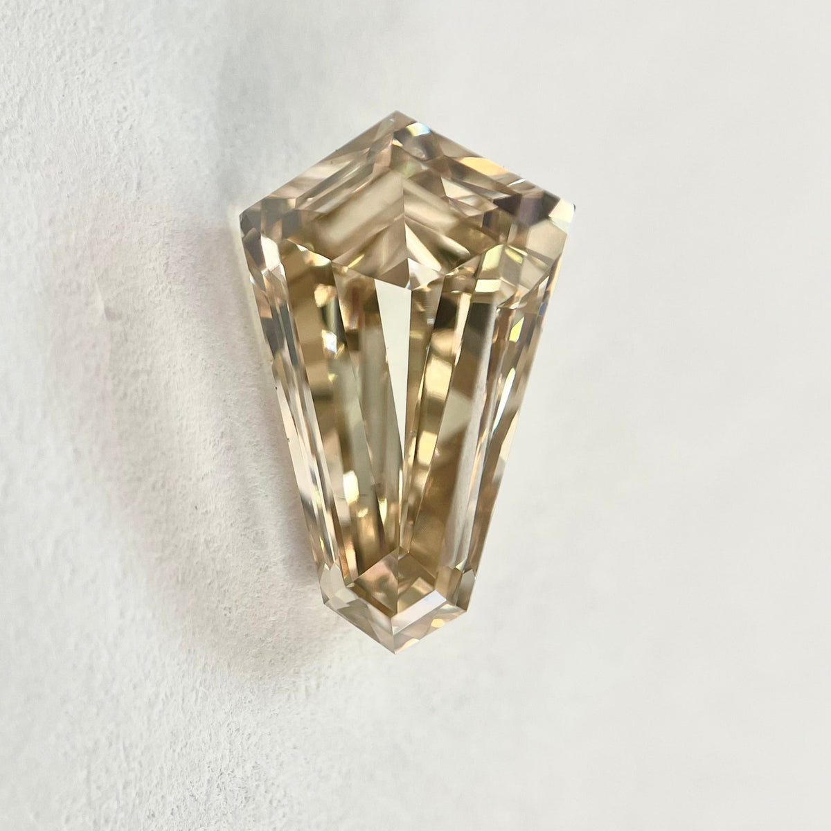 Kite Shape Step Cut Brown Natural Diamond