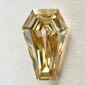 Coffin Shape Step Cut Brown Natural Diamond