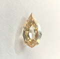 Pear Shape Step Cut Brown Color Natural Diamond
