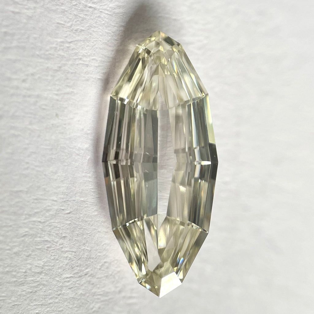 Moval Shape Step Cut Brown Color Natural Diamond