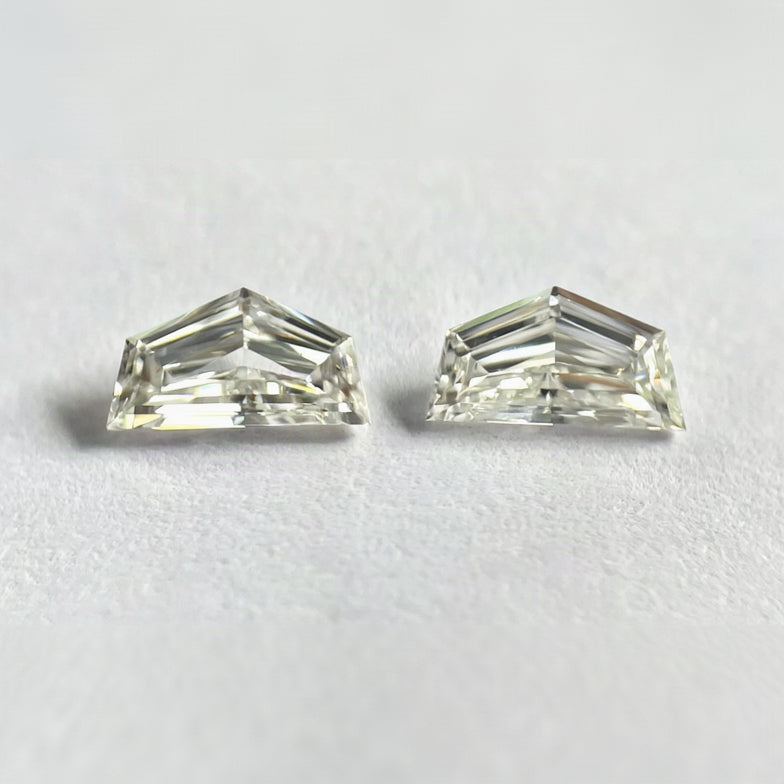 0.64ct Cadillac Cut Matching Pair G Color VVS Natural Diamonds