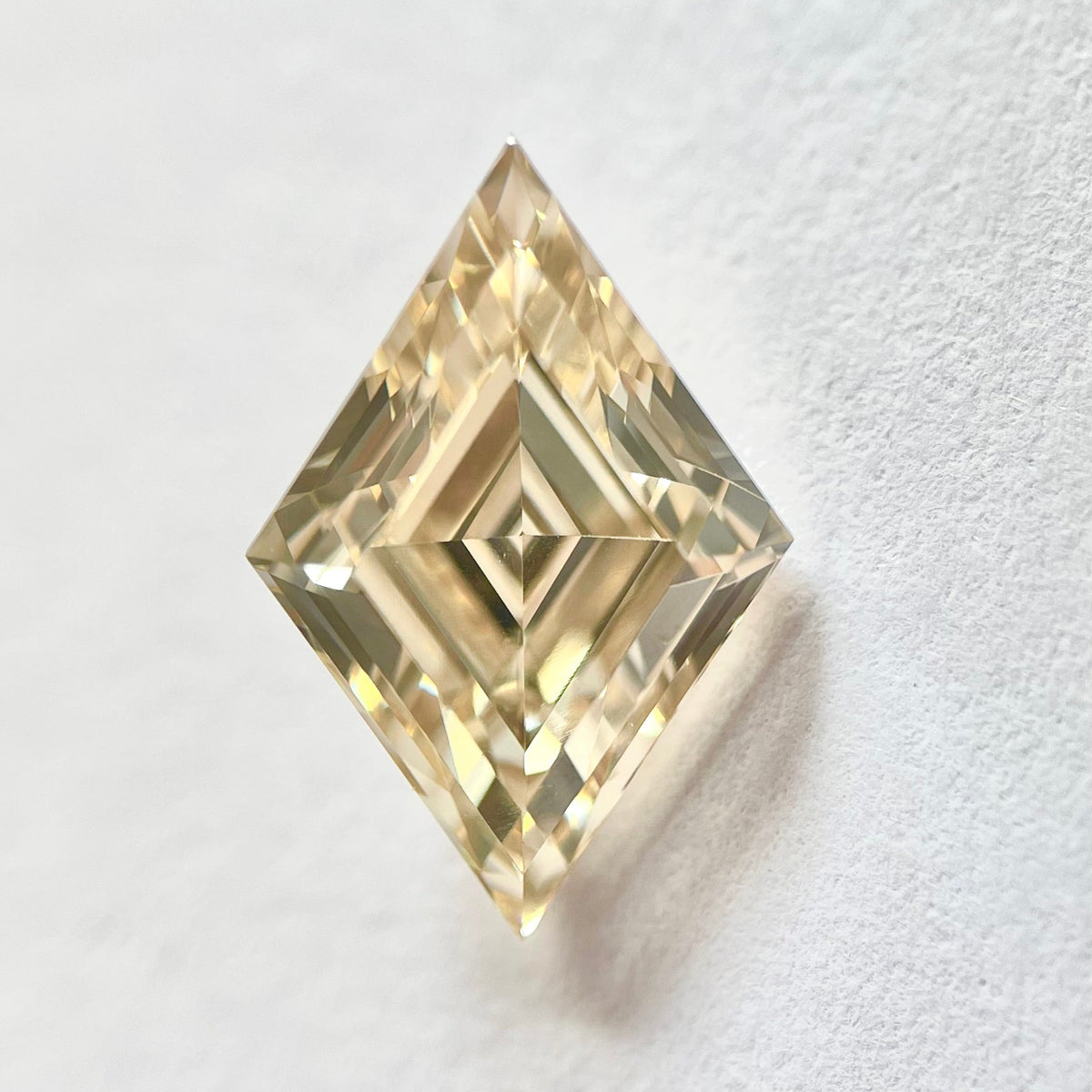 Lozenge Shape Step Cut Brown Natural Diamond