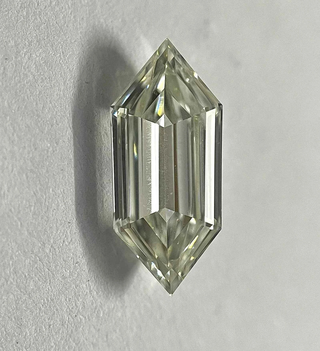 Elongated Hexagon Step Cut Natural Diamond