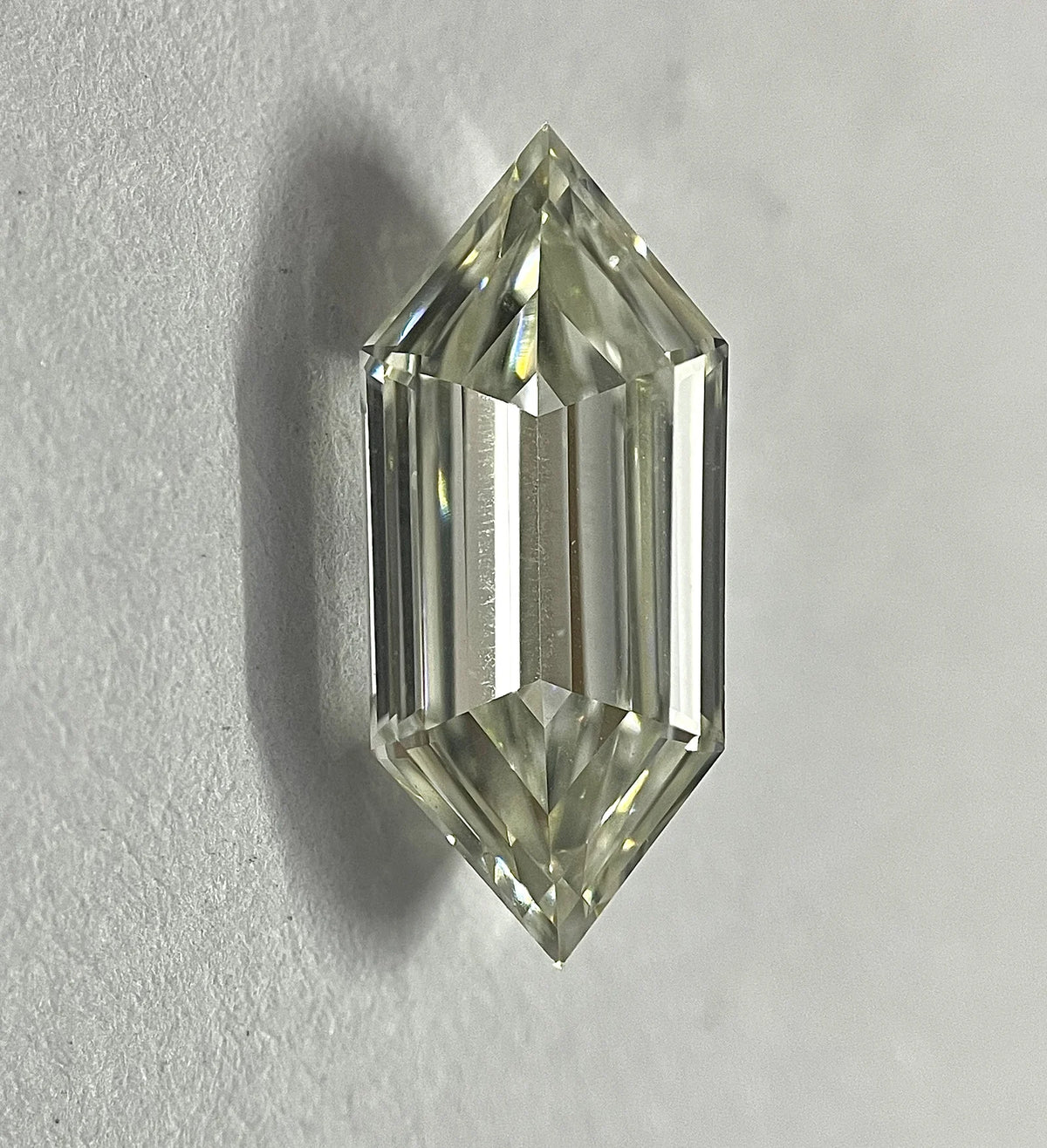 Elongated Hexagon Step Cut Natural Diamond