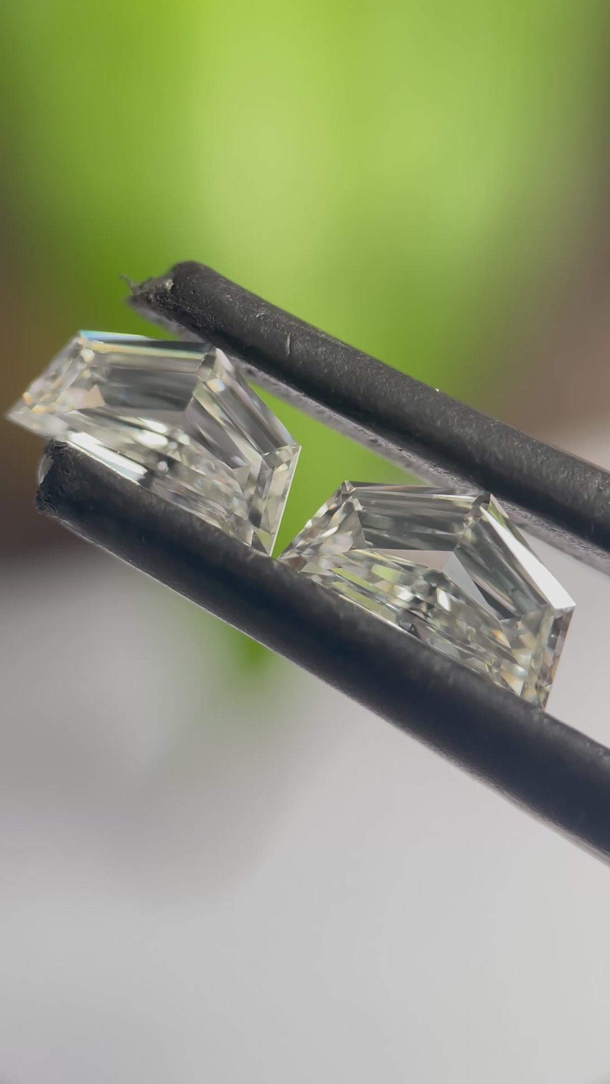0.64ct Cadillac Cut Matching Pair G Color VVS Natural Diamonds