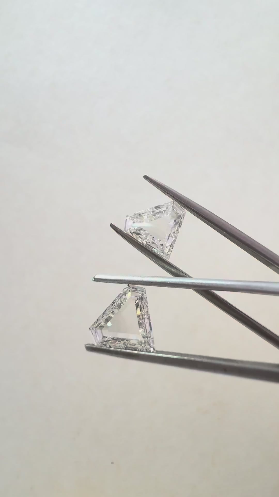 Diamond Shape Matching Pair Portrait Step Cut Natural Diamond