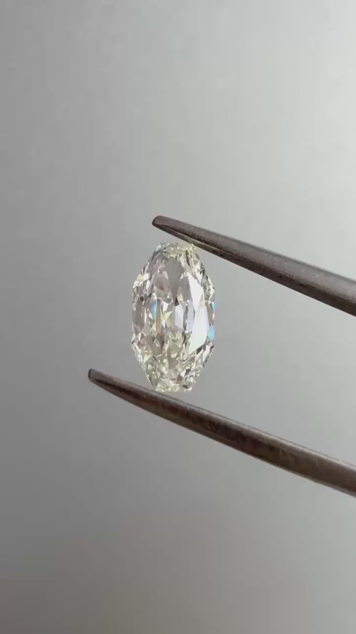 Octagon Old Mine Cut Elongated Natural Diamond