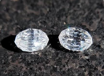 Antique Oval Step Cut Natural Matching pairs Diamonds