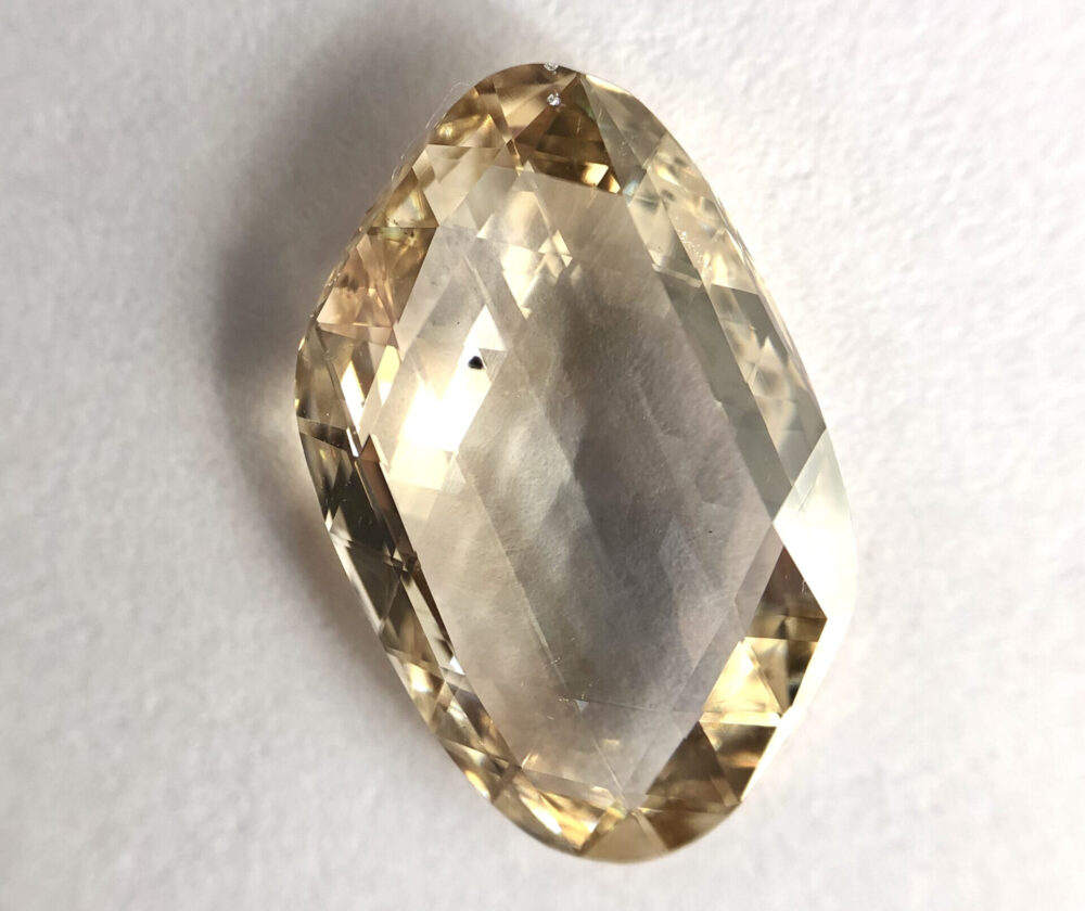 Sphade cut Golden Brown color diamond