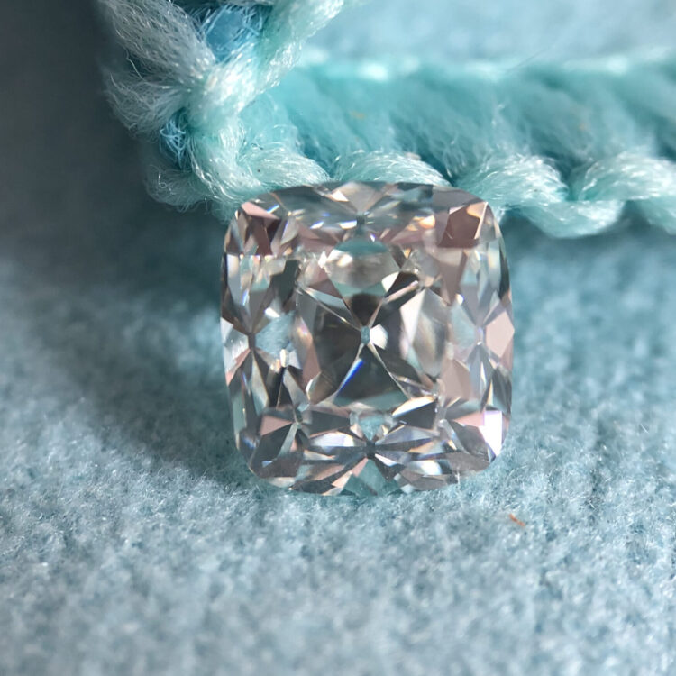 Old mine cushion shape diamond