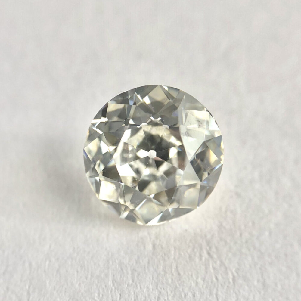 Round shape old cut diamond