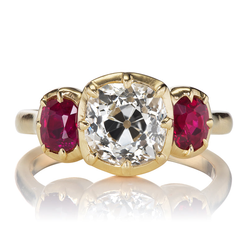 Classic Vintage Ring With Ruby