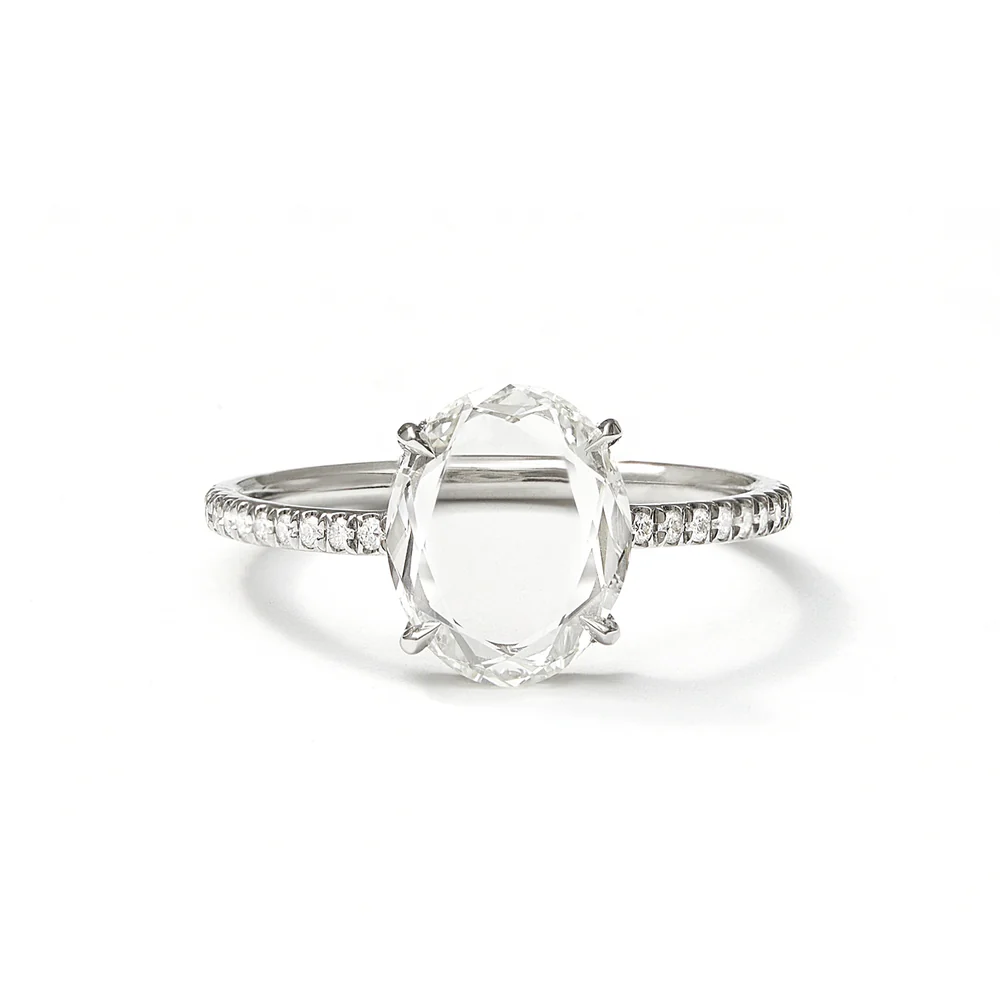 Portrait Cut Oval Diamond Ring