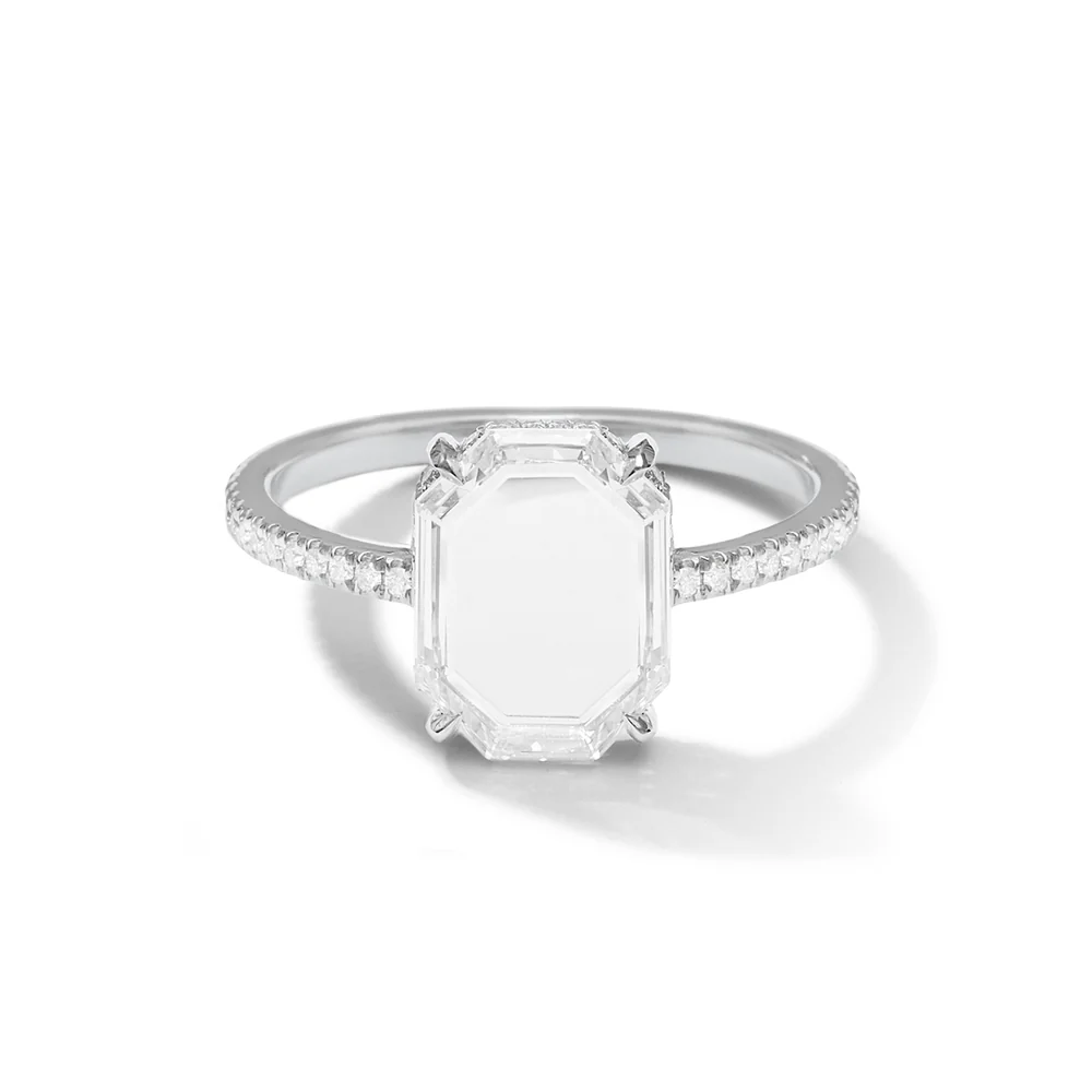 Portrait Octagon Diamond Ring