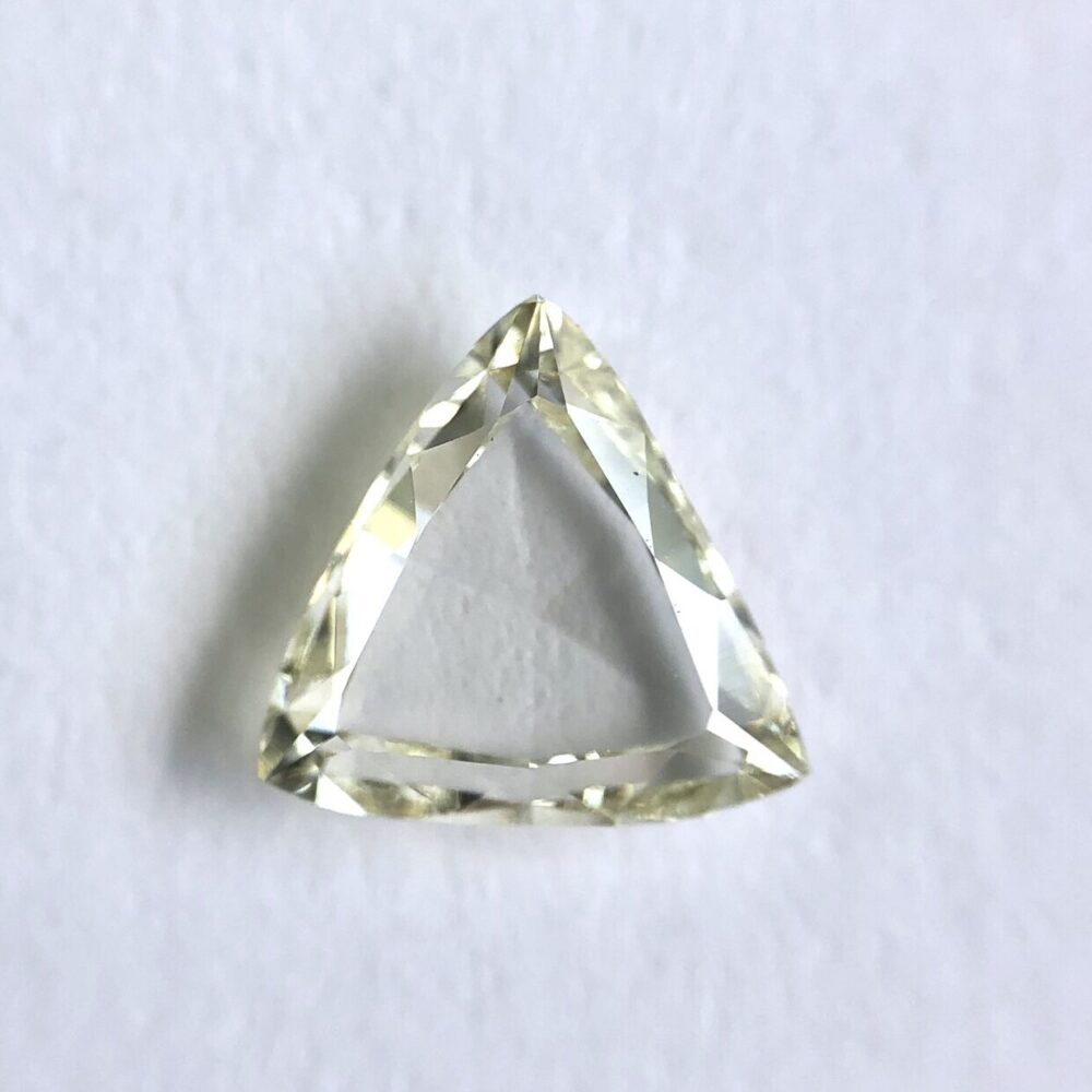 Triangle shape Rose cut diamond