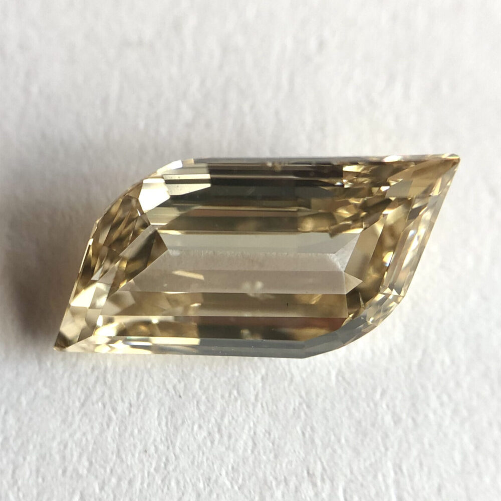 flame shape LB color step cut diamond