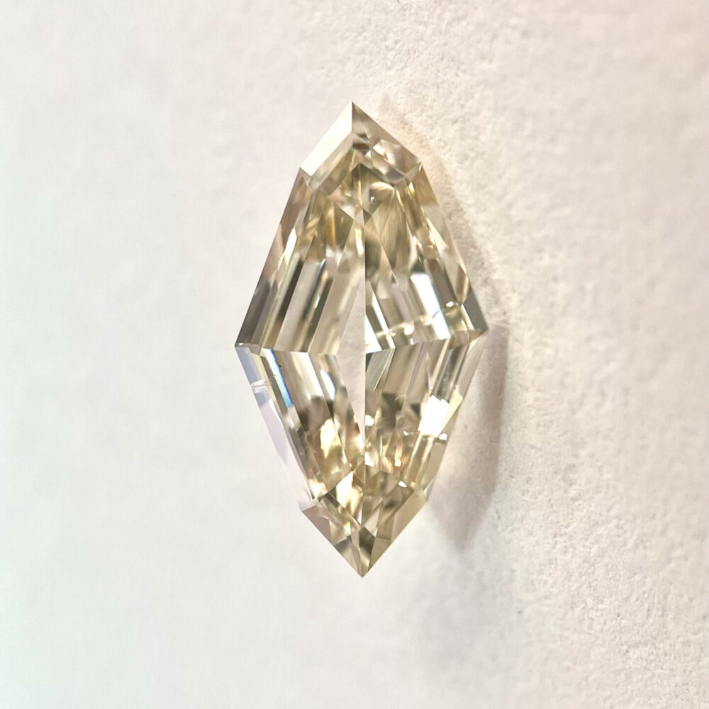 Lozenge shape LB color step cut diamond