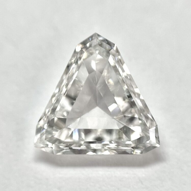 Calfhead shape D color step cut diamond