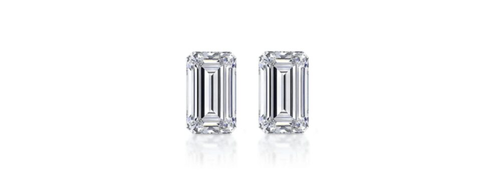 Emerald Cut Natural Matching pairs Diamonds