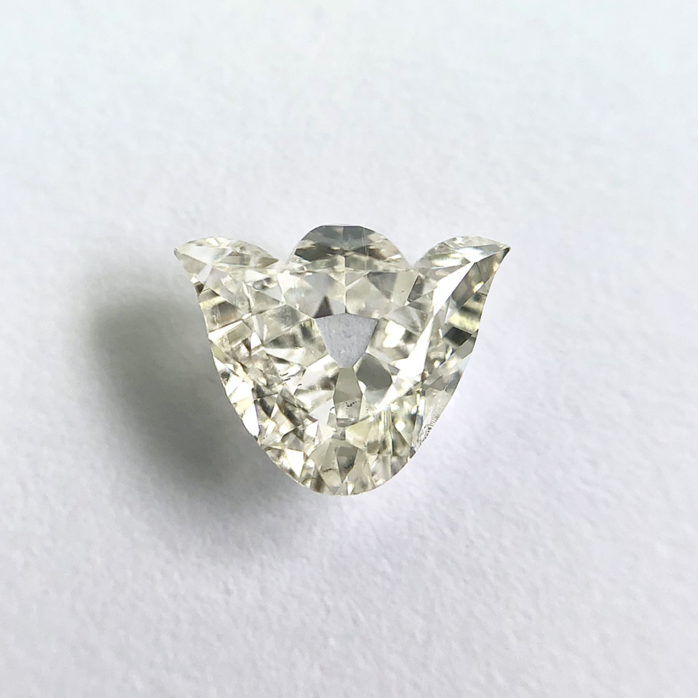 Tulip shape H color diamond