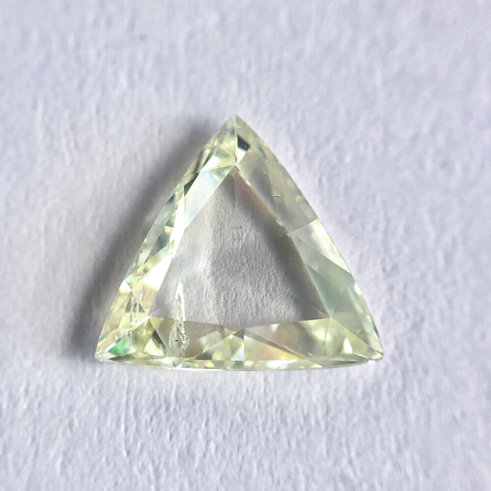 Triangle shape G color Rose cut diamond