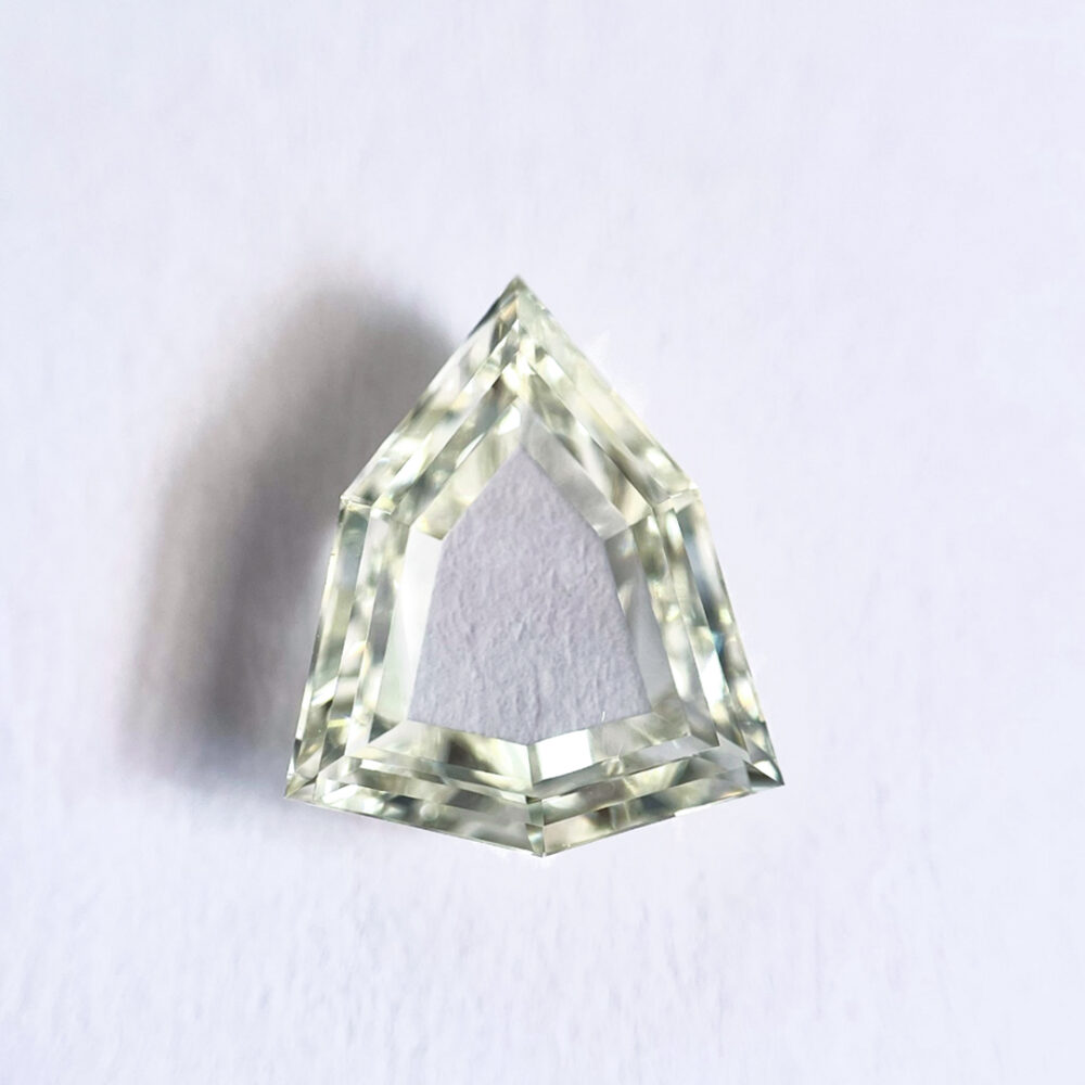 Shield Shape J Color Step Cut Diamond