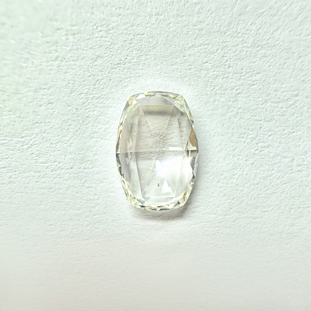 Cushion shape I color rose cut diamond