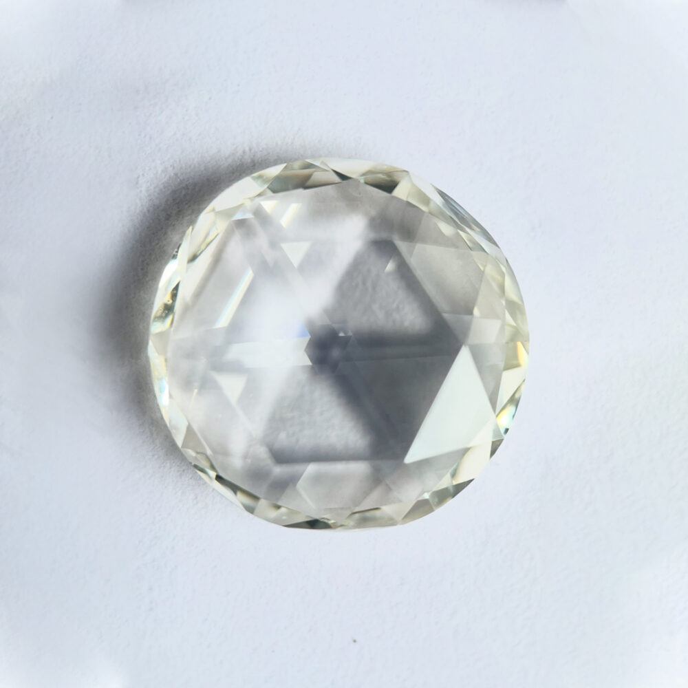 Round shape J color rose cut Diamond