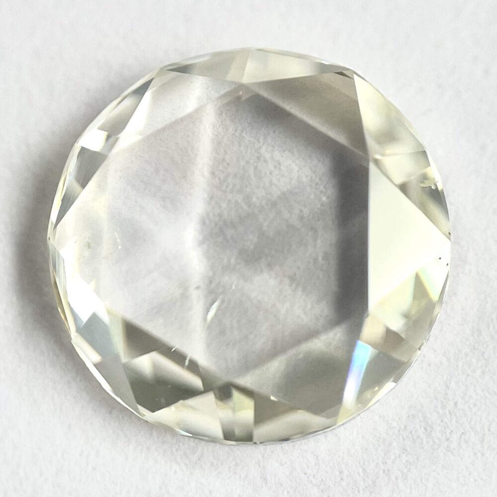 Round shape L color rose cut Diamond