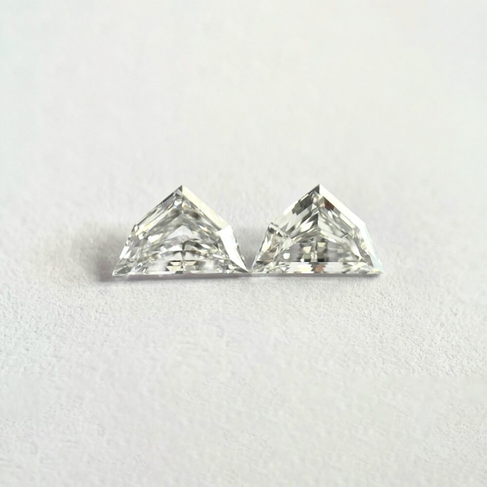 Cadillac Shape E Color Step Cut Pair Diamond