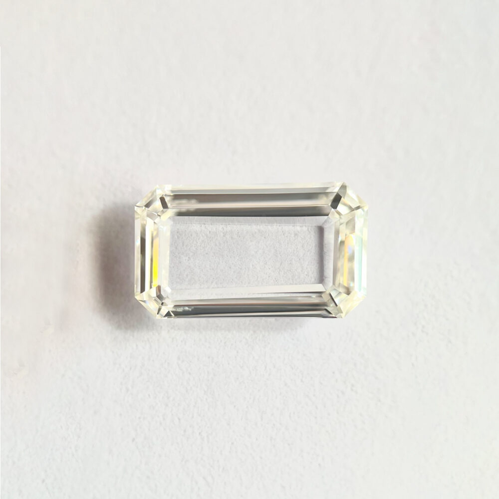 Emerald shape G colour Step cut Portrait diamond