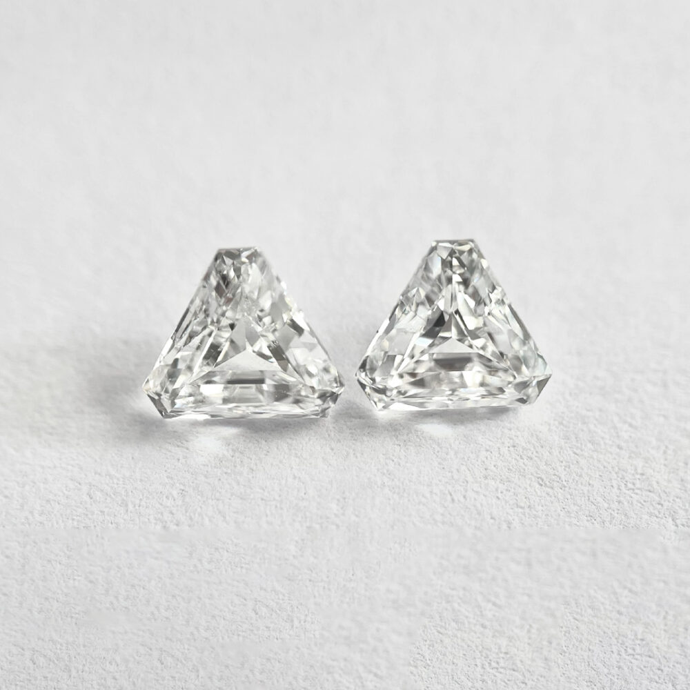 Calf head Shape D Color Step Cut Diamond