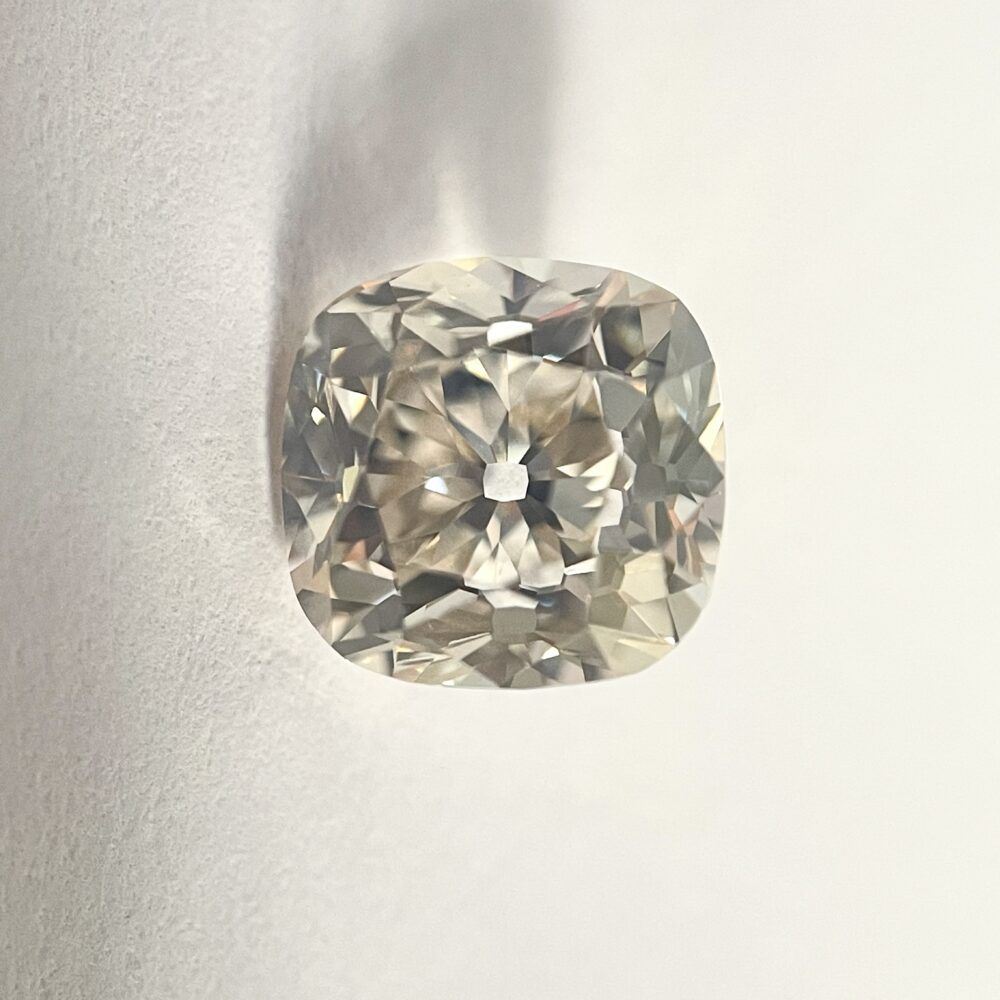 Cushion Shape LB Color Old Mine Cut Diamond