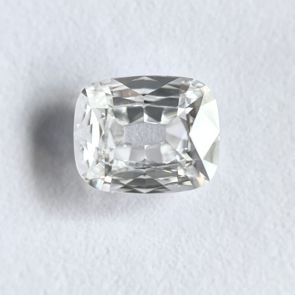 Cushion Shape D Color Old Mine Cut Diamond