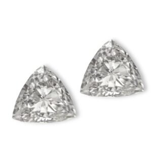 Triangle Brilliant Cut Matching Pair Diamonds