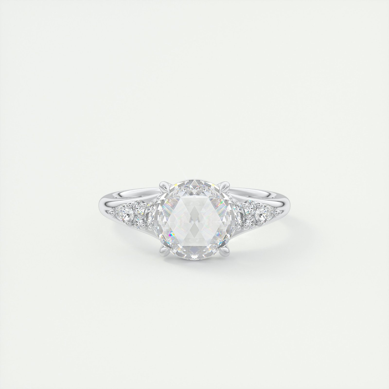 Serenity Rose Cut Diamond Ring