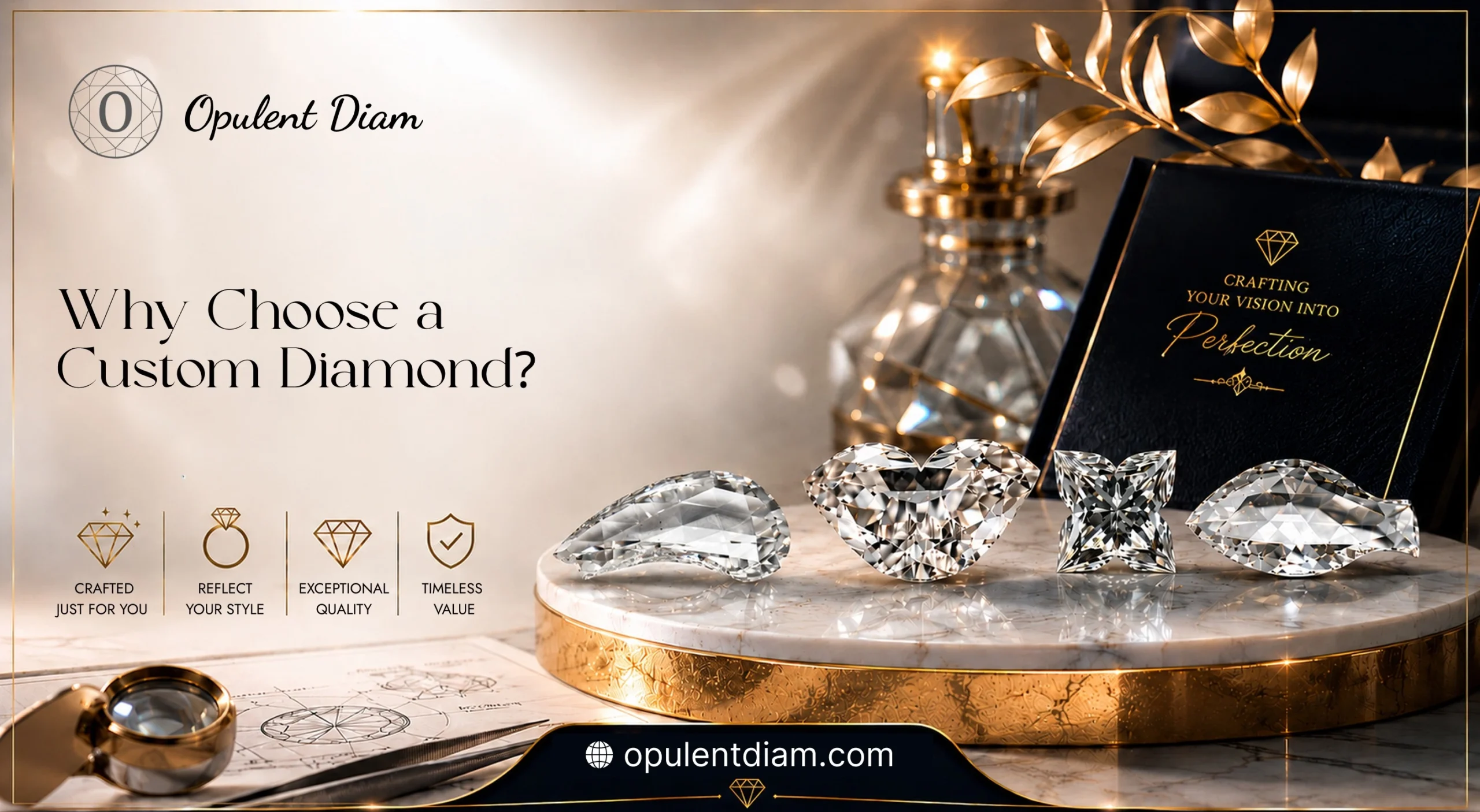 Why Choose a Custom Diamond for personalized jewelry with unique diamond cuts and expert craftsmanship.