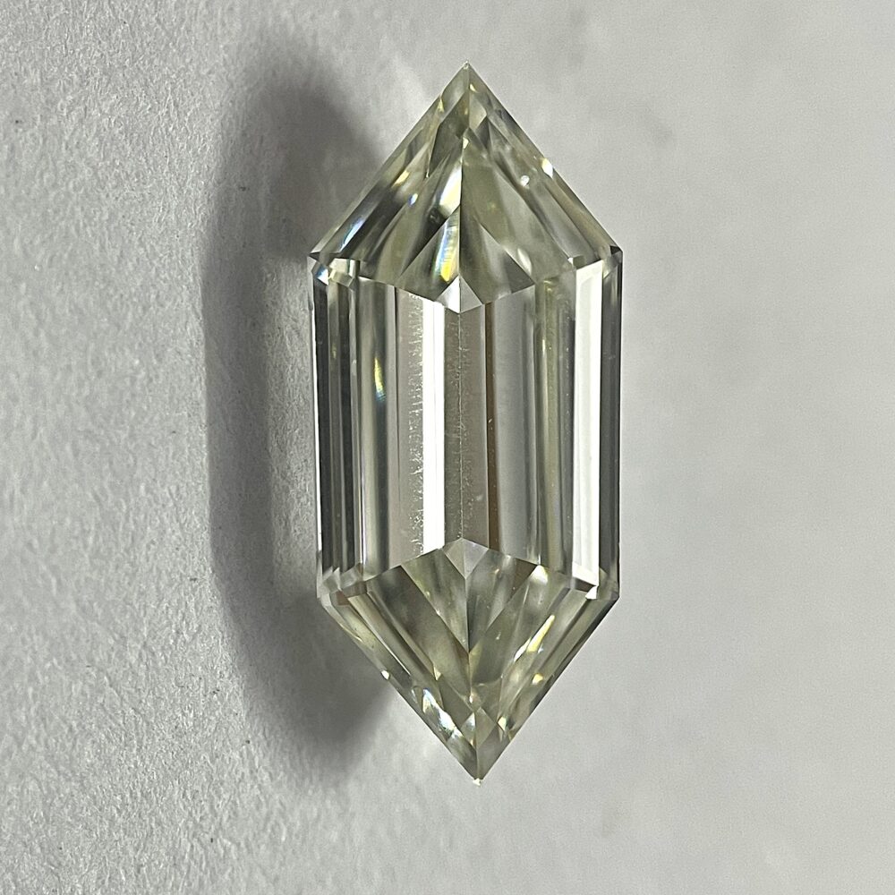 Elongated Hexagon Step Cut Diamond